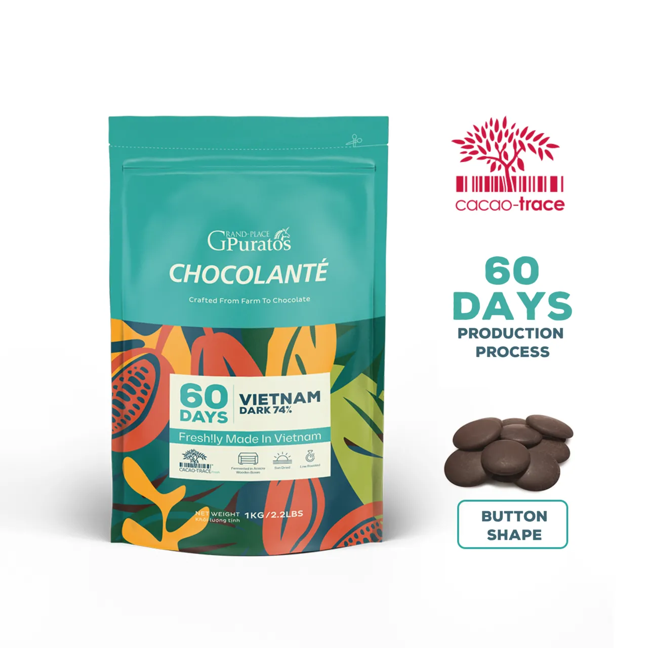 Chocolate CT Chocolante 60Days VN Dark 74% - Puratos Vietnam